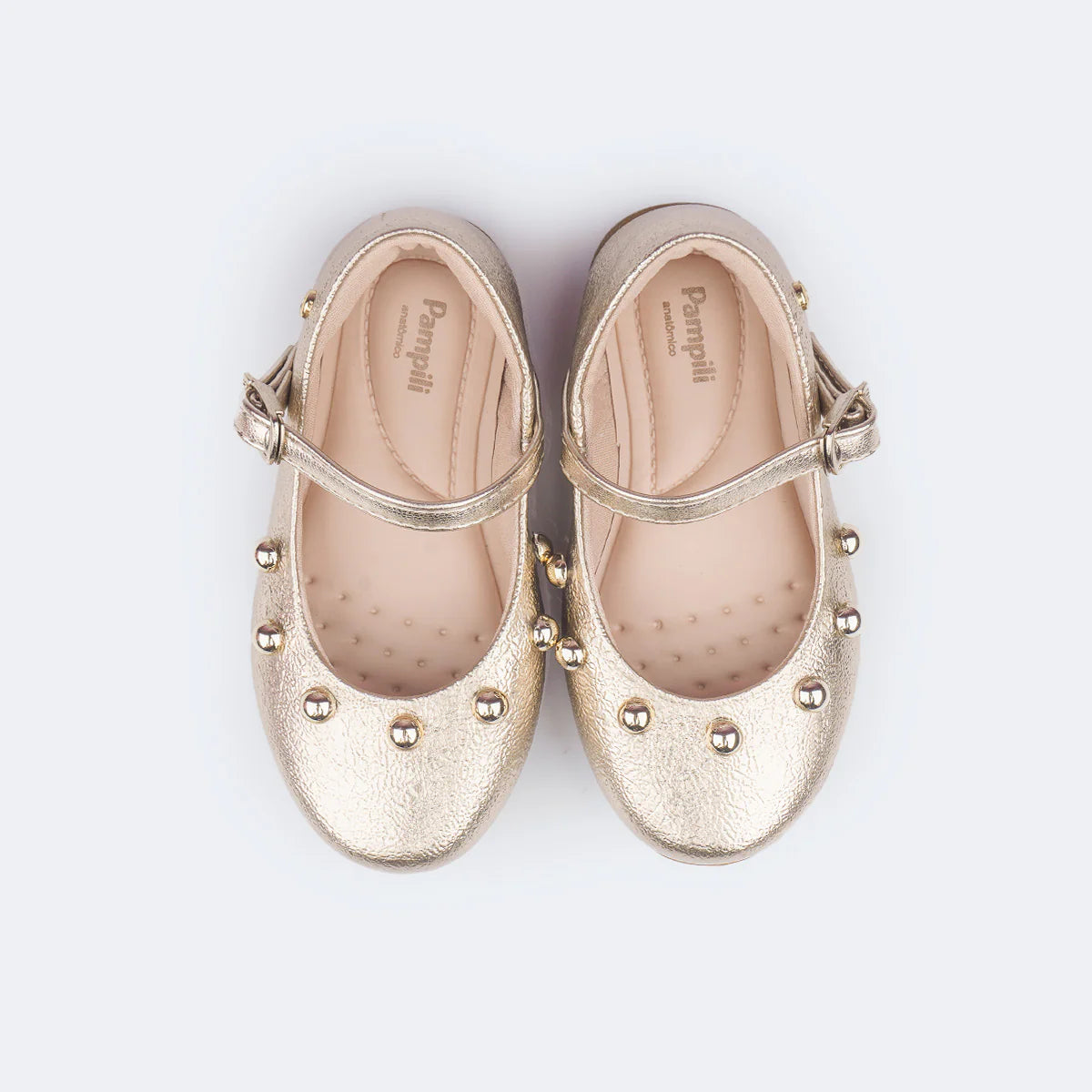 Pampili Children's Ballerina Shoes with Golden Spheres