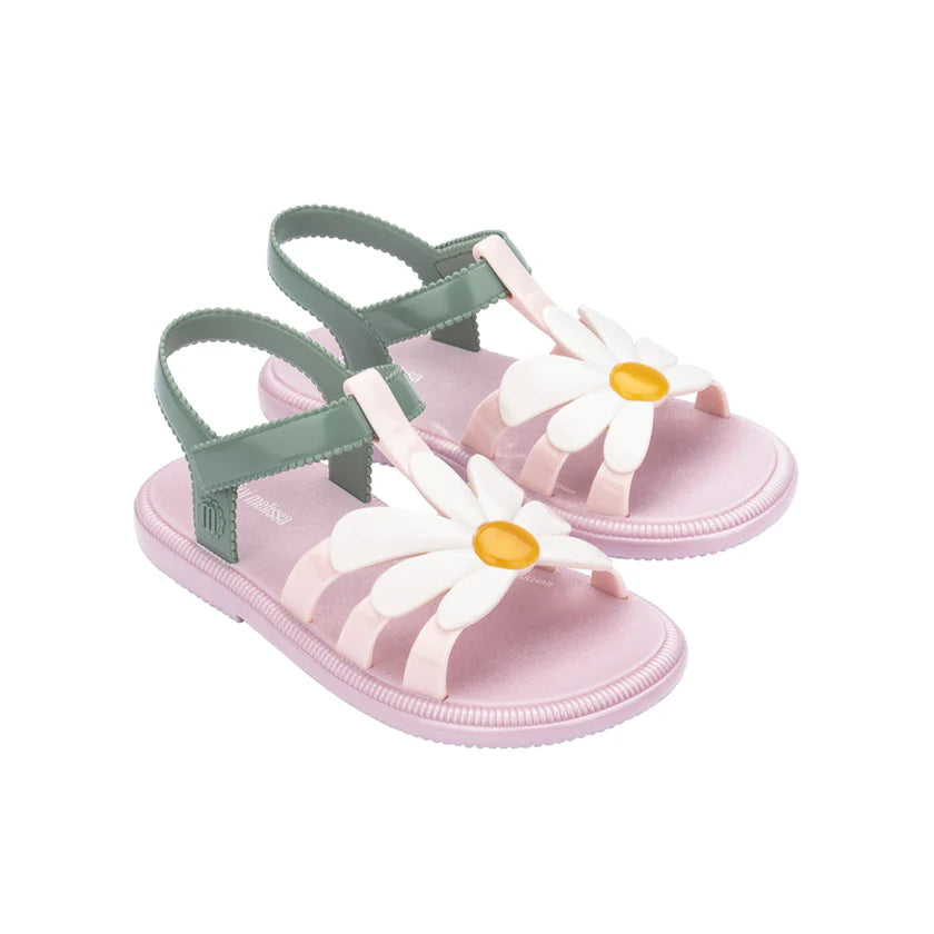 Melissas sandal purple w/white rose