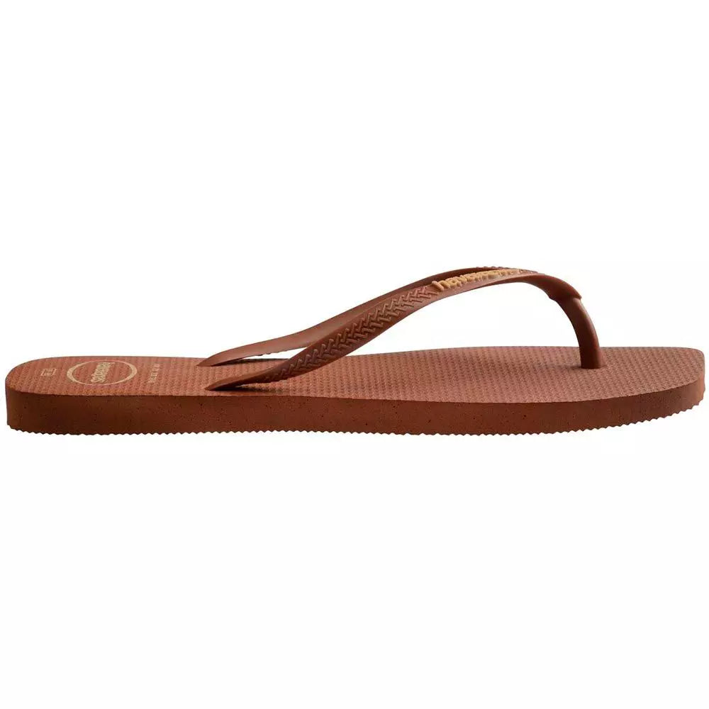 havaianas slim square logo pop-up rust