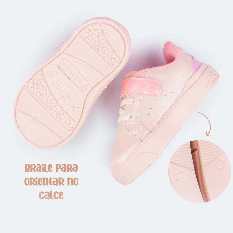 Pampili Yumi Butterfly Nude Girls' Sneakers