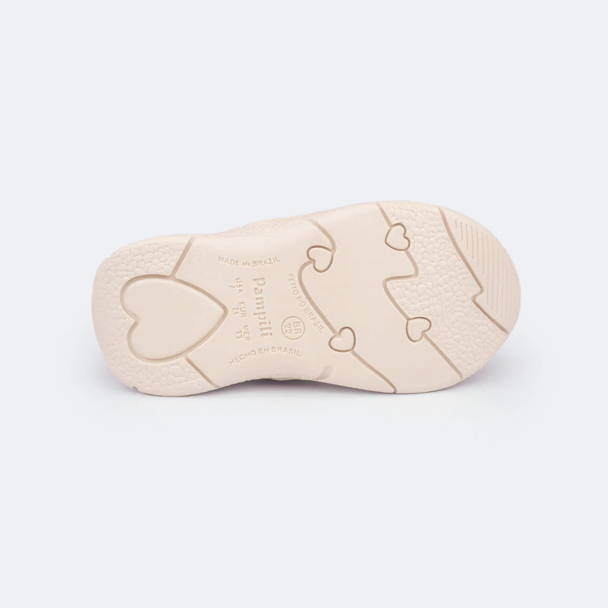 Mini Soft Pearly Nude Girls' Sneakers