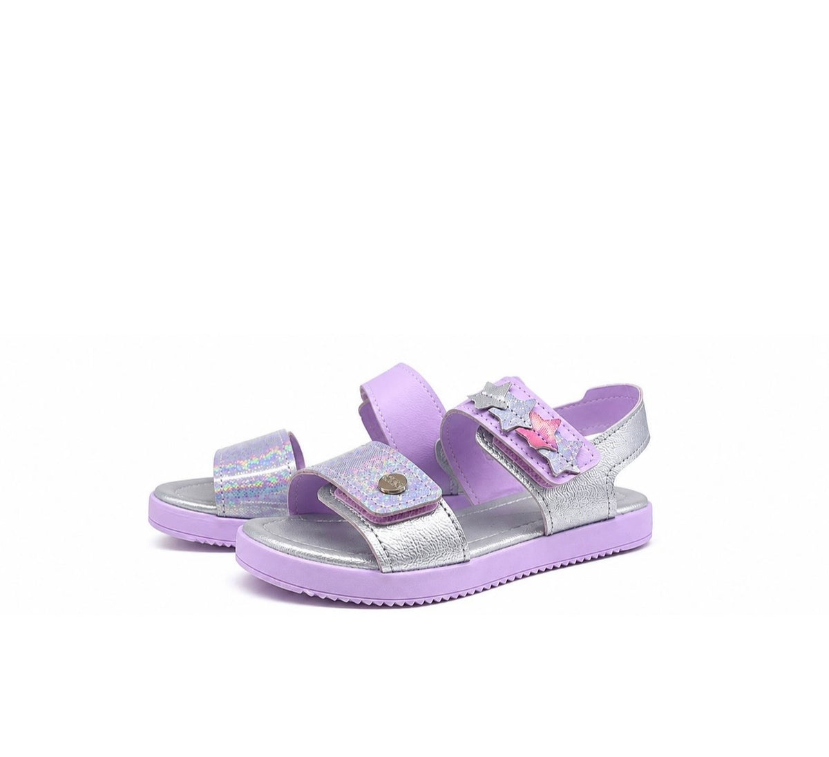 Klin Stars Purple/Silver Sandal