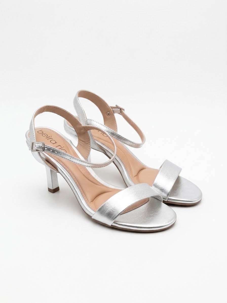 Beira Rio Silver Heels