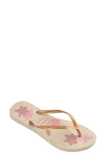 Havaianas Slim Organic Floral beige/golden