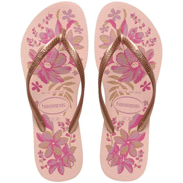 Havaianas Slim Organic Pink/Gold