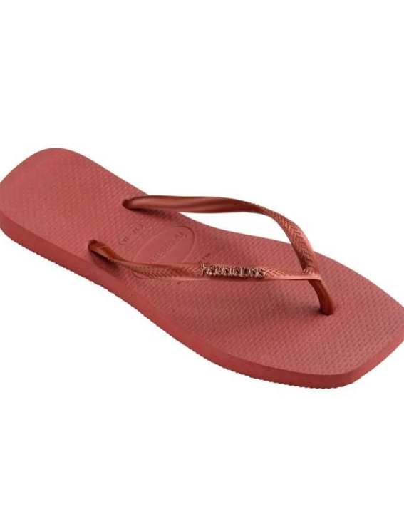 Havaianas Square Logo Metallic bordo