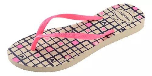 Havaianas Slim Disney Minnie Rose/Beige (beige palha)