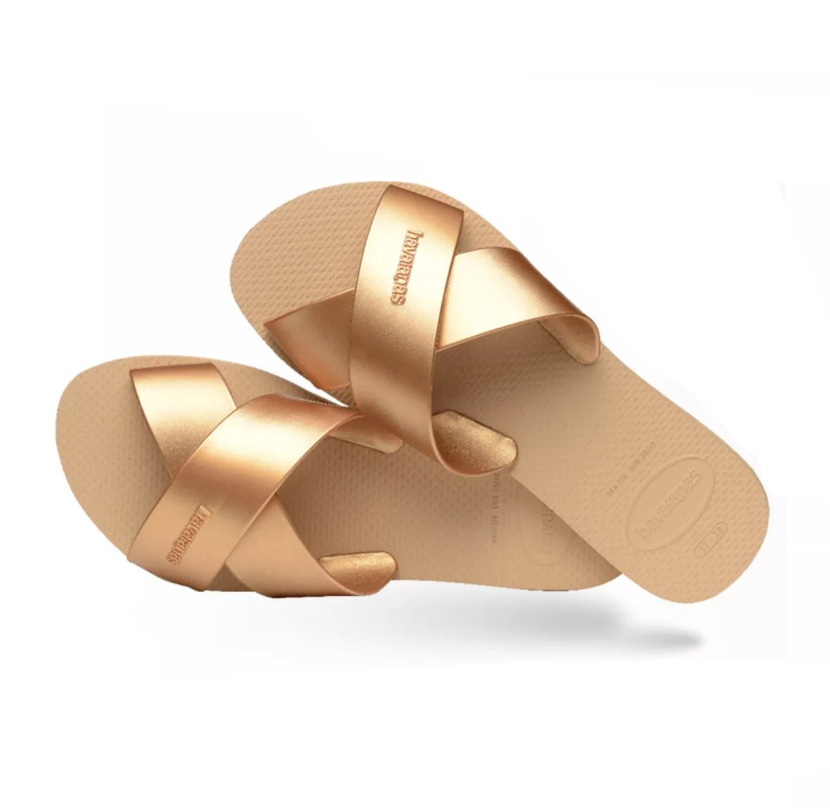 Havaianas Slide Metallic Gold