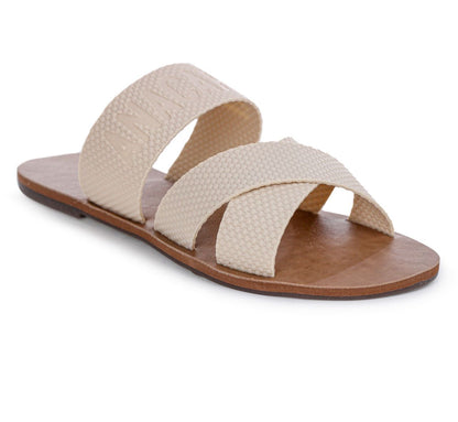 Anacapri Two Straps Beige Slides