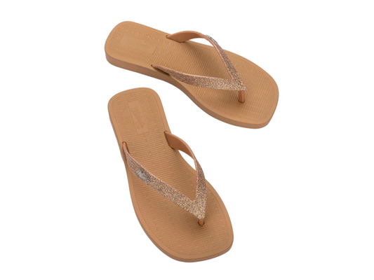 Melissas Sun Long BEA Flip-Flops bronze