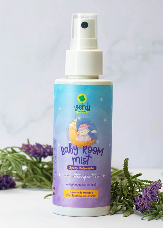 Baby Room Mist Relaxing Aromatherapeutic Spray with Melissa Hydrolate and Lavender Essential Oil