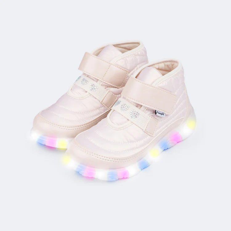 pampili Liz Luz LED Nude Sneakers