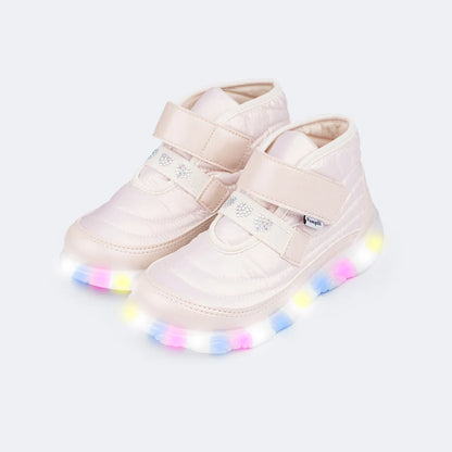 pampili Liz Luz LED Nude Sneakers