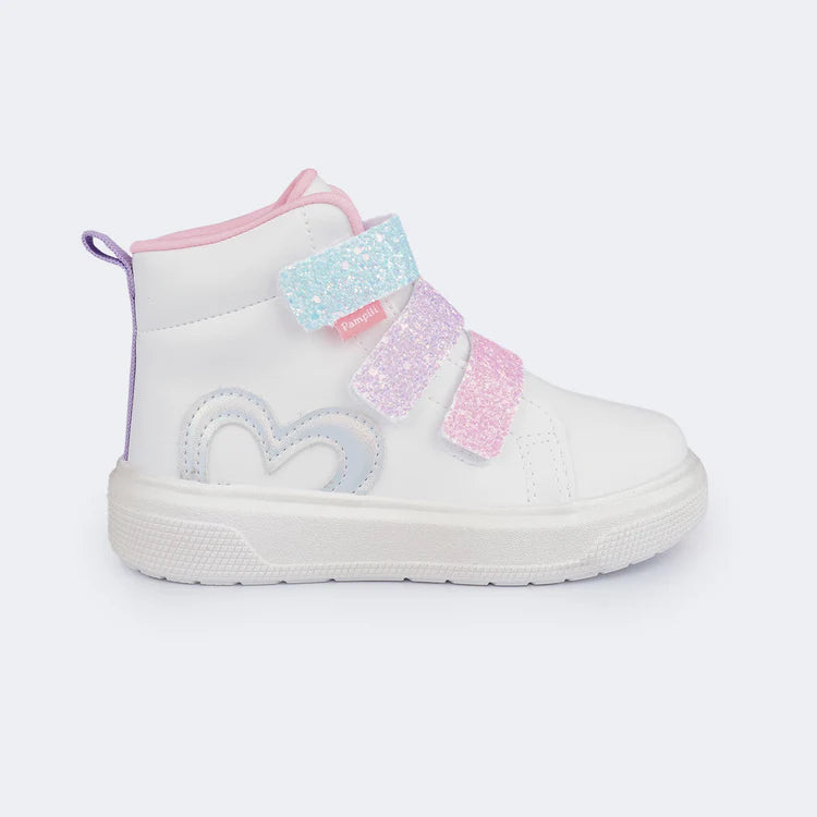 XP24 Colorful Glitter Heart Girls' Sneakers