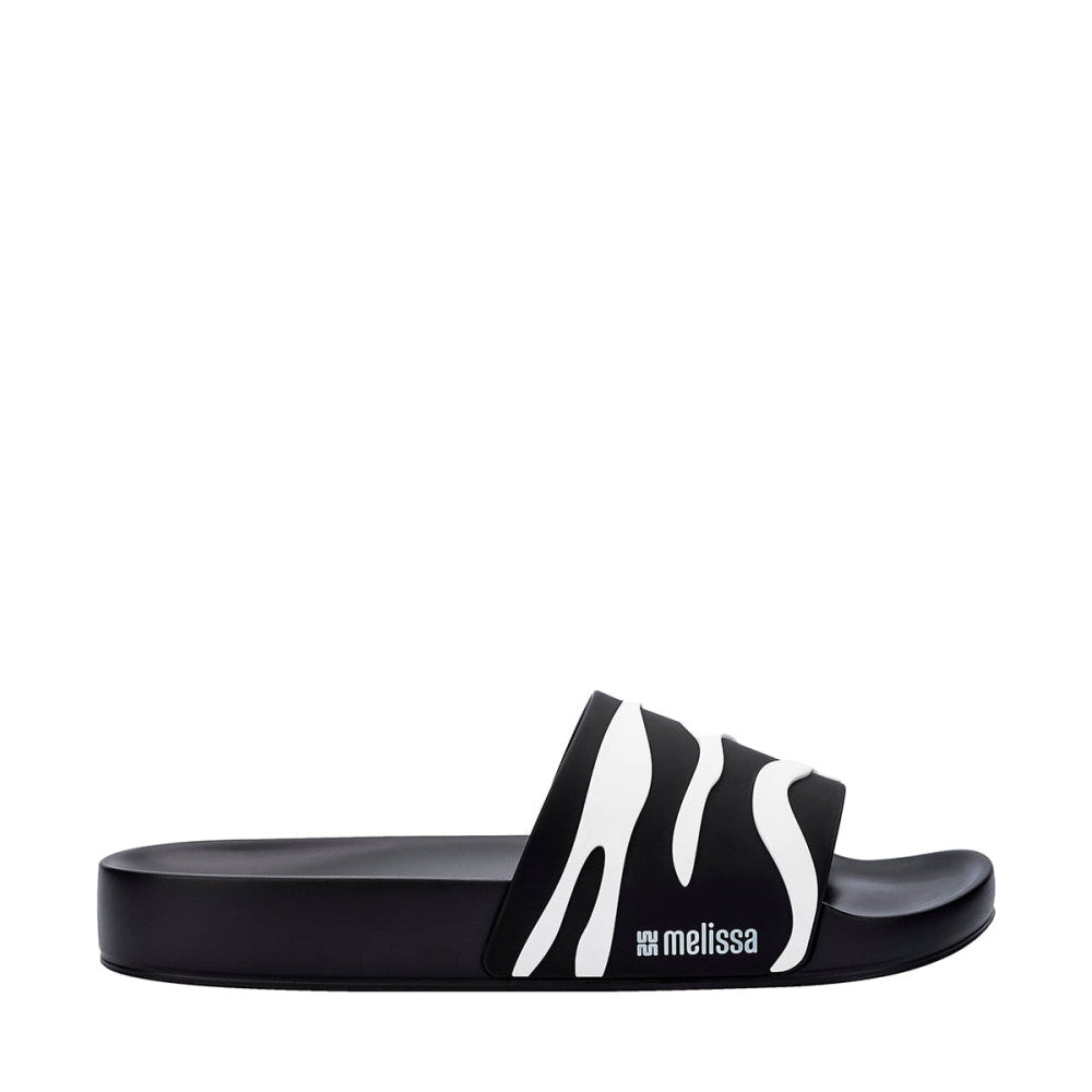 MELISSAS ANIMAL PRINT SLIDE black/white