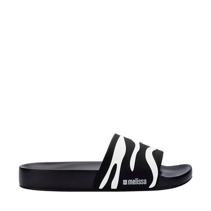 MELISSAS ANIMAL PRINT SLIDE black/white