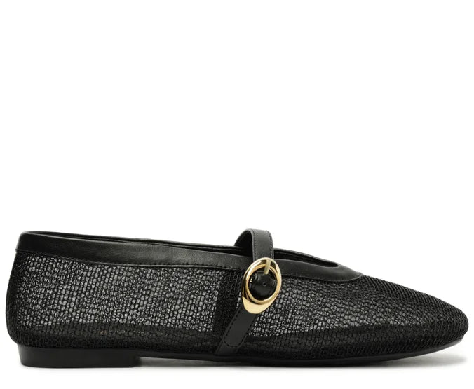 Brigitte Black Glamour Canvas Pumps