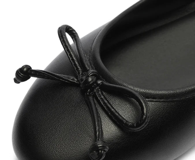 Classic Black Bow Sneakers