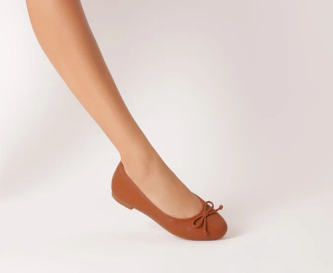 Classic Brown Bow Sneakers