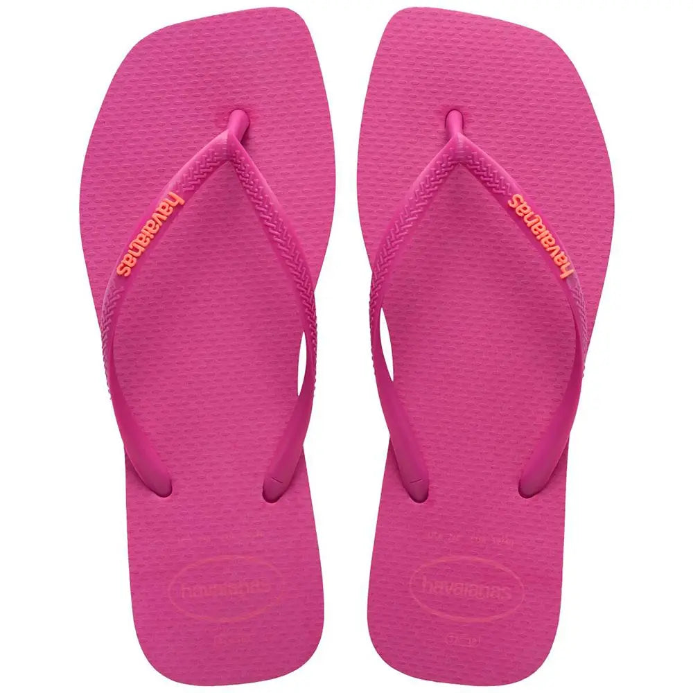 Havaianas Slim Square Logo Pop-up Pink Gum