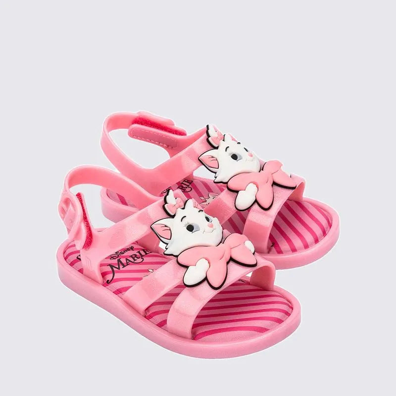 Mini Melissa Colorland + Marie Baby Pink White