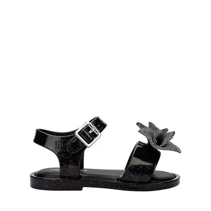 Mini Melissa Mar Sandal Sweet Baby Preto Glitter