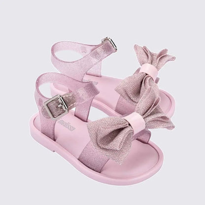 Mini Melissa Mar Sweet Baby Pink Glitter Sandal