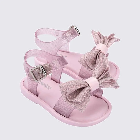 Mini Melissa Mar Sweet Baby Pink Glitter Sandal