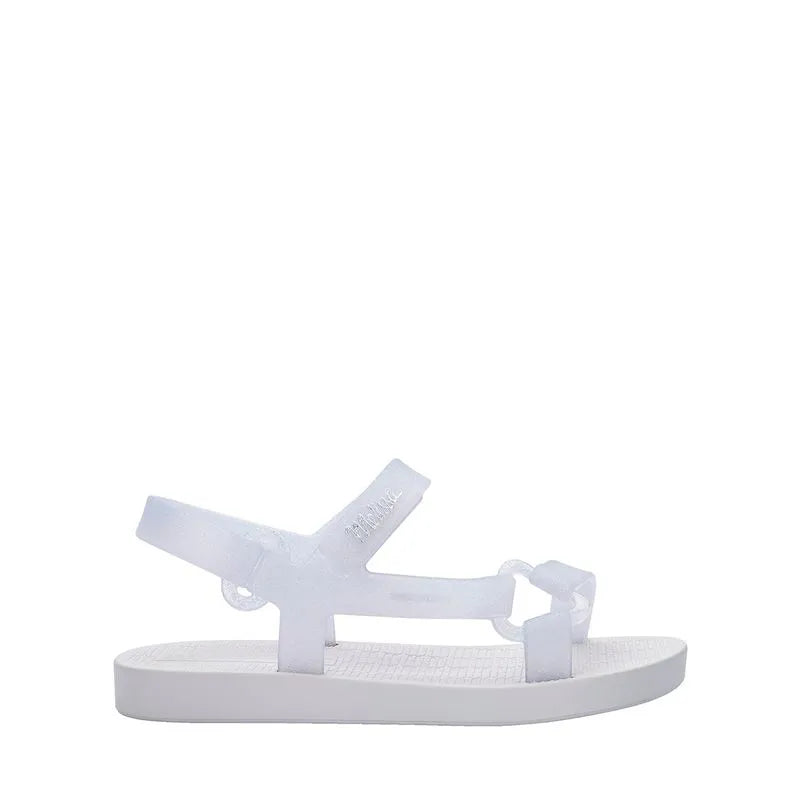 Mini Melissa Sun Downtown Baby White Glass Glitter