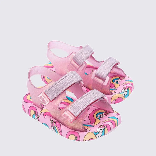 Mini Melissas Mix Baby Transparent Pink Sandals