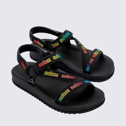 Melissa Stripes M Lover Black Yellow