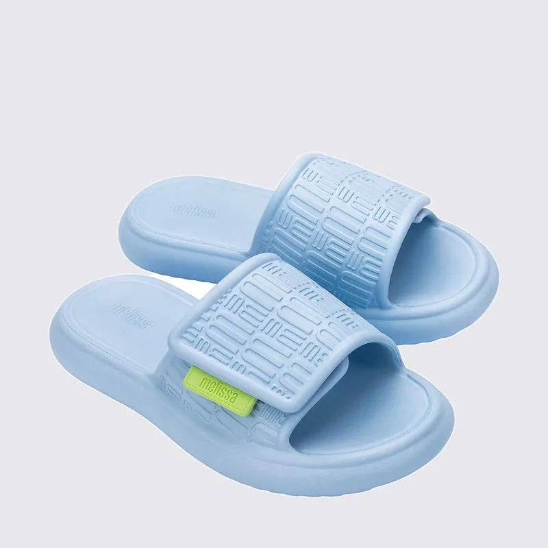 Melissa Free Fuzzy Slide Light Blue