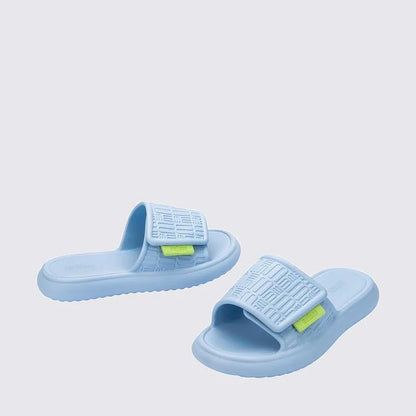 Melissa Free Fuzzy Slide Light Blue