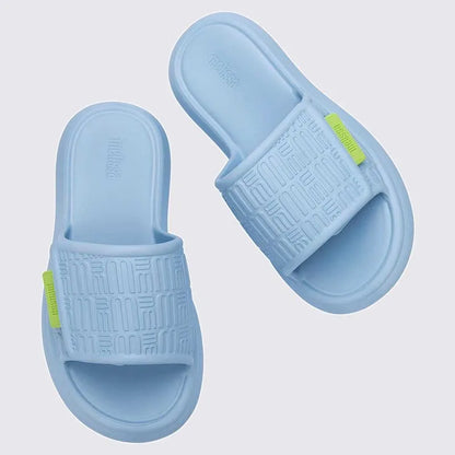 Melissa Free Fuzzy Slide Light Blue