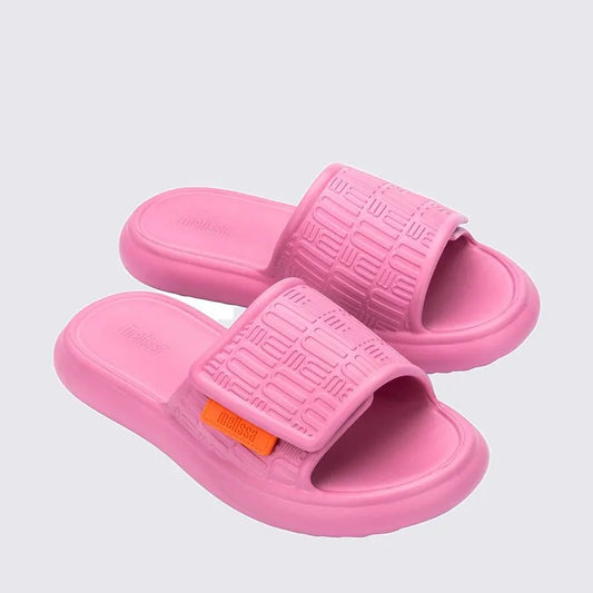 melissa free fuzzy slide rosa