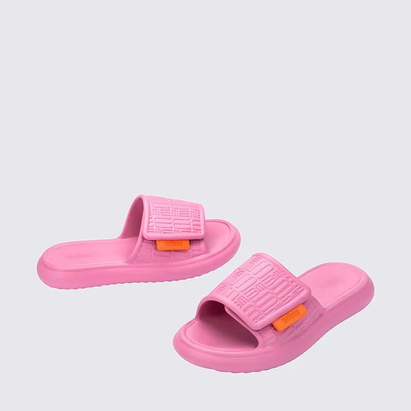 melissa free fuzzy slide rosa
