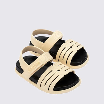 Mini Melissa Kaiteki Sandal Baby Beige Black