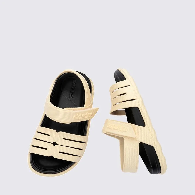 Mini Melissa Kaiteki Sandal Baby Beige Black