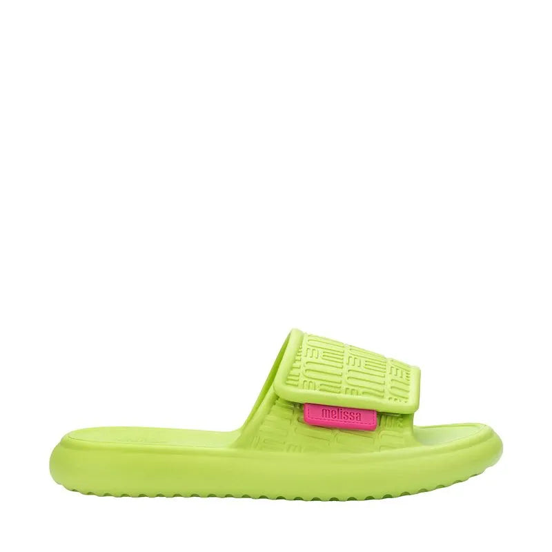 Melissa Free Fuzzy Slide Green