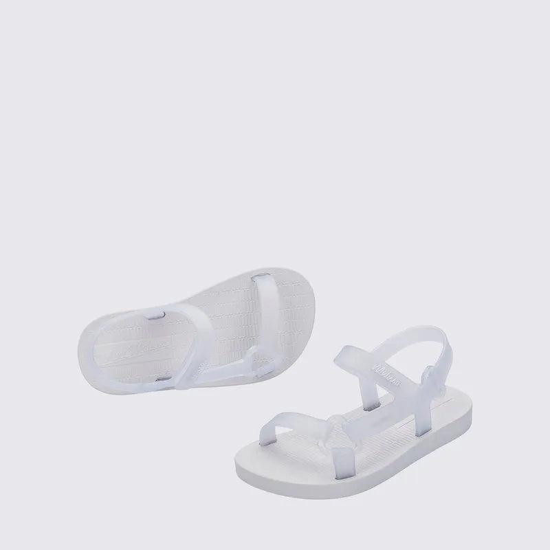 Mini Melissa Sun Downtown Baby White Glass Glitter