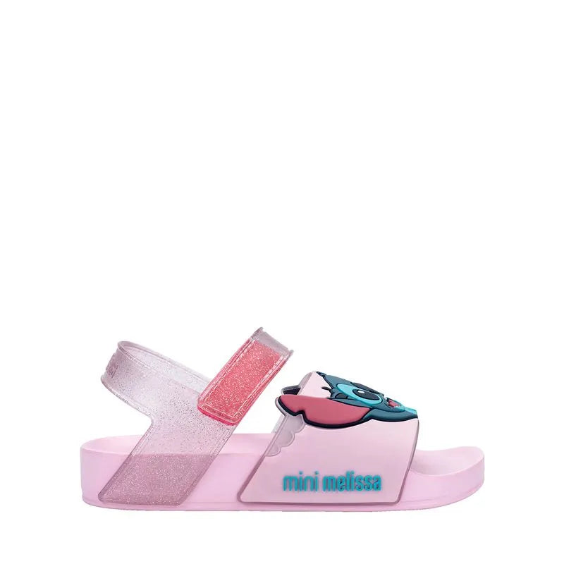 Mini Melissa Flowing Sandal + Stitch Baby Pink