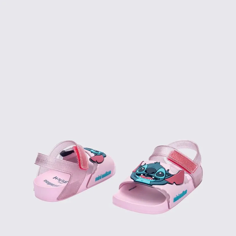 Mini Melissa Flowing Sandal + Stitch Baby Pink