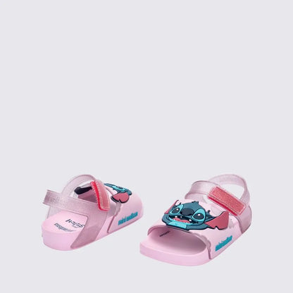 Mini Melissa Flowing Sandal + Stitch Baby Pink