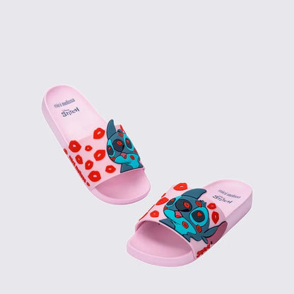 Mini Melissa Flowing Slide + Stitch Kids Pink Blue