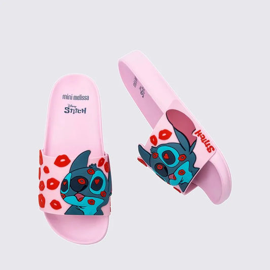 Mini Melissa Flowing Slide + Stitch Kids Pink Blue