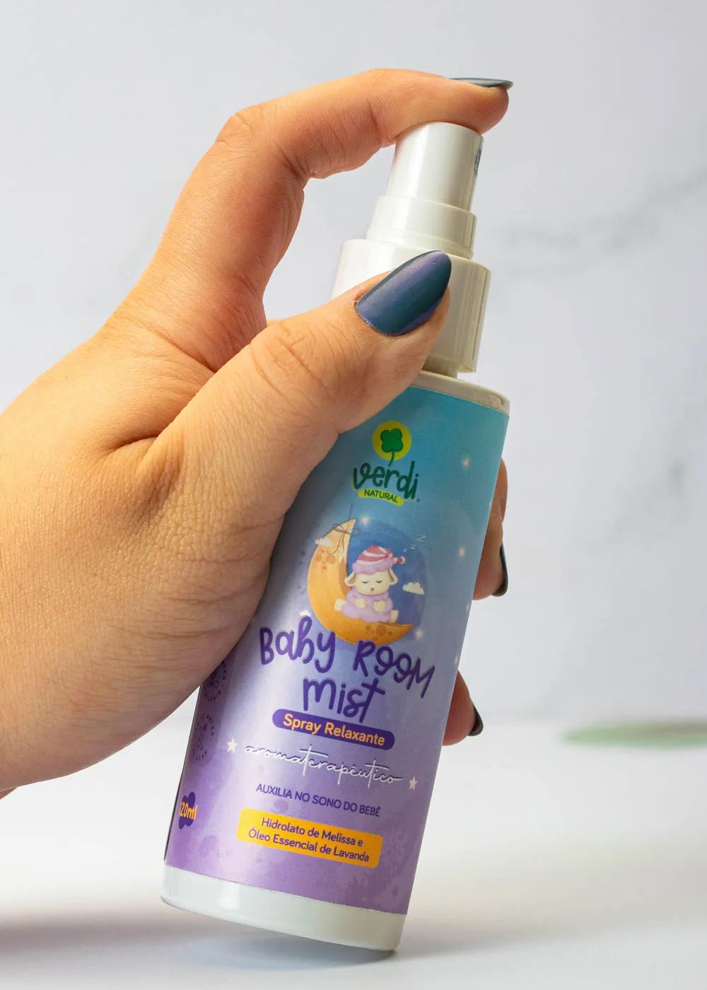 Baby Room Mist Relaxing Aromatherapeutic Spray with Melissa Hydrolate and Lavender Essential Oil