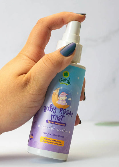 Baby Room Mist Relaxing Aromatherapeutic Spray with Melissa Hydrolate and Lavender Essential Oil