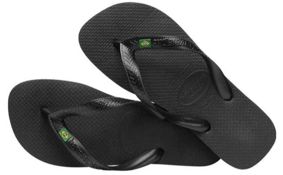 Havaianas Brasil Logo Black