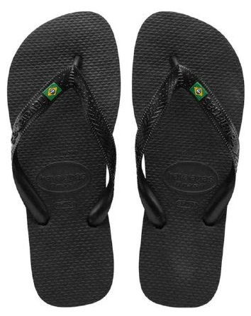 Havaianas Brasil Logo Black