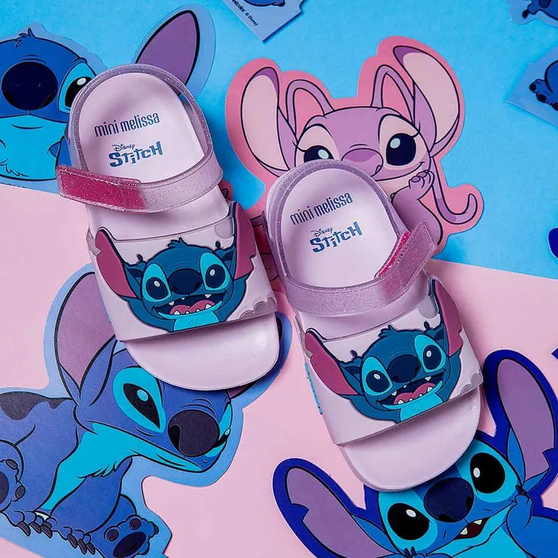 Mini Melissa Flowing Sandal + Stitch Baby Pink